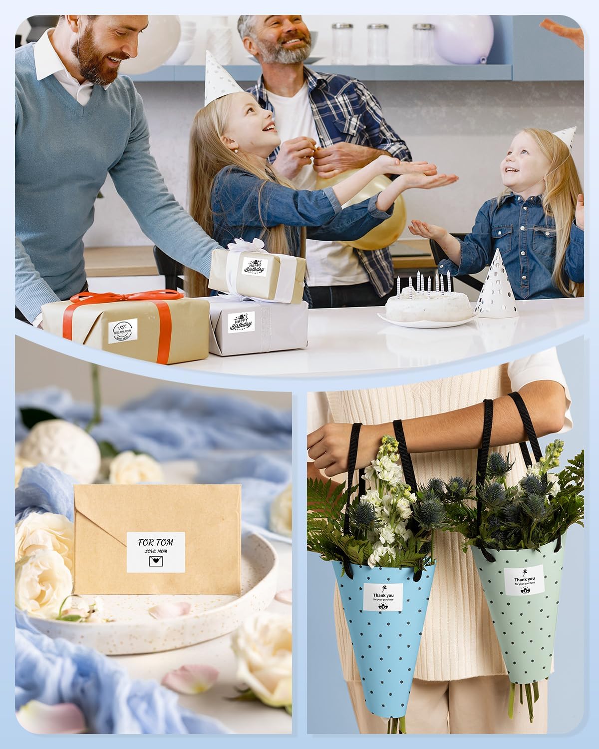 M100 M110 Thermal Labels 1.57"x1.18" (40x30mm), for M100/ M110/ M220/ M221/ M250/ M260 Label Maker, Compatible with Phomemo Labels, Original Refills, Waterproof White Sticker for Office/Business/Home - Image 5