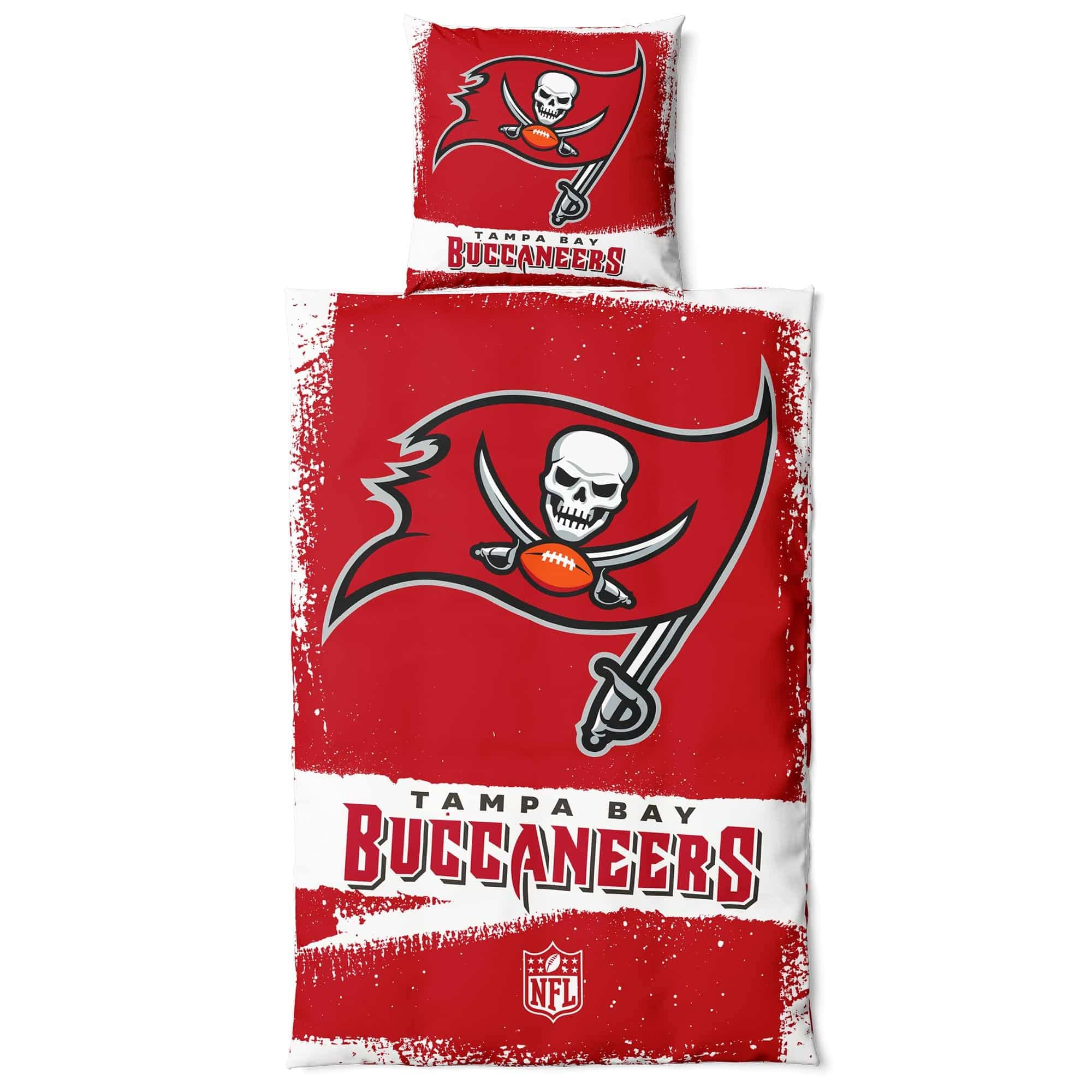 Tampa Bay BuccaneersNFL bedding set ** Raw ** cotton, zipper, 135x200 cm duvet cover and 80x80 cm pillowcase