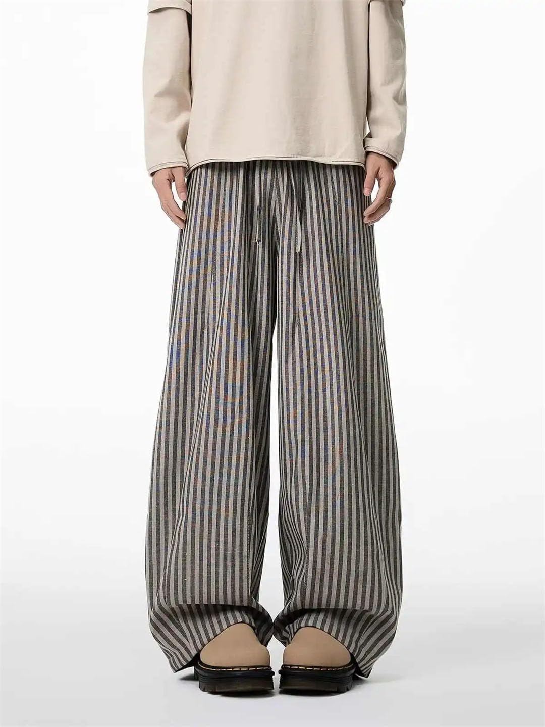 Women's Gothic Striped Pants Loose Y2K Retro Loose Pants
