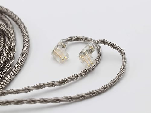 Miniatura 4 de Linsoul Tripowin Zonie cable SPC para auriculares de 16núcleos, chapado en plata