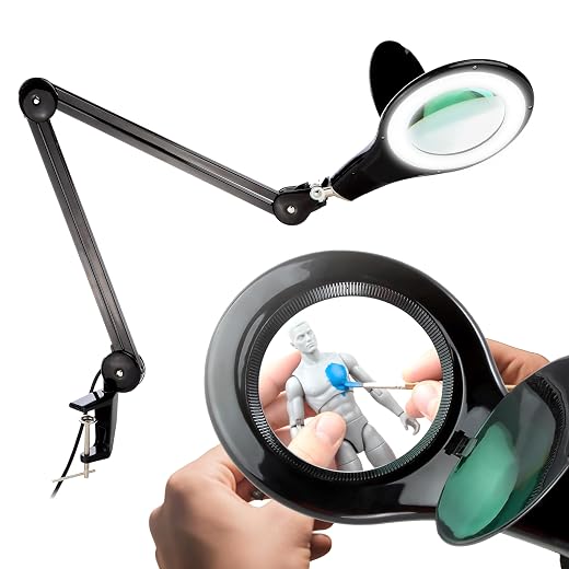 Jewelry Makers Marks Database Brightech LightView PRO Magnifying Desk Lamp, 2.25x Light Magnifier, Adjustable Magnifying Glass with Light for Crafts, Reading, Close Work - Black