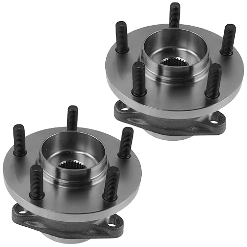 TRQ Cojinete de rueda y conjunto de buje Par de lados izquierdo y derecho trasero para Mazda CX-9