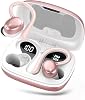 Auriculares inalámbricos Bluetooth, 72 h de reproducción, estuche de carga inalámbrica, pantalla digital, con gancho, graves profundos 2.0, IPX7, para Android e iOS, entrenamiento 1