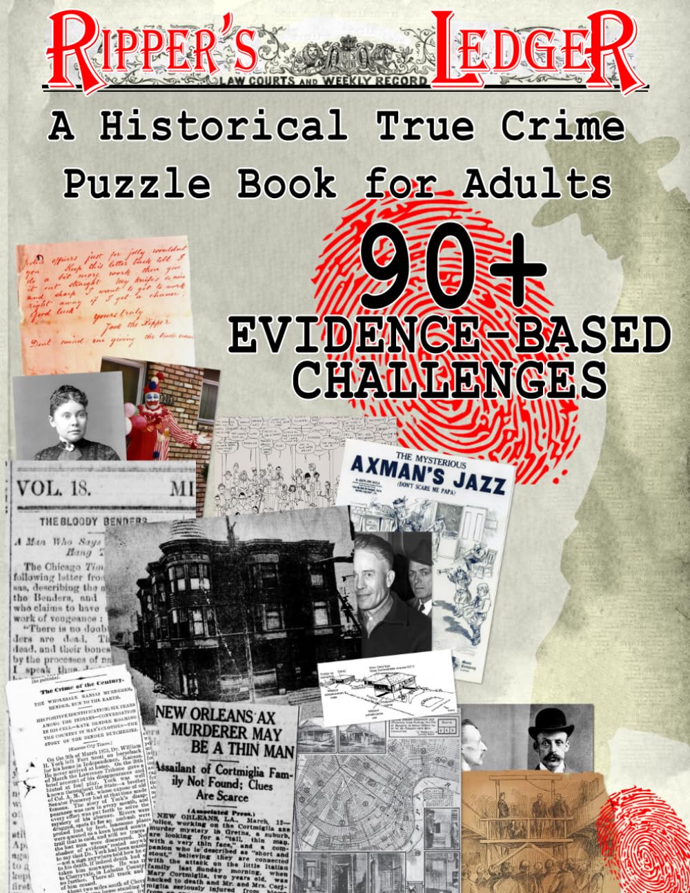 RIpper's Ledger: A Historical True Crime Puzzle Book for Adults: 90+ Evidence-Based Challenges (Sled Dog Puzzles & Activities)
