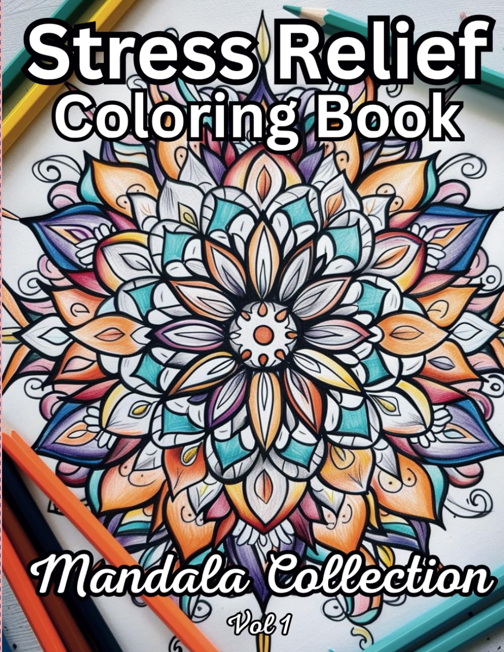 Stress Relief Coloring Book Mandala Collection (1 book series) Kindle ...