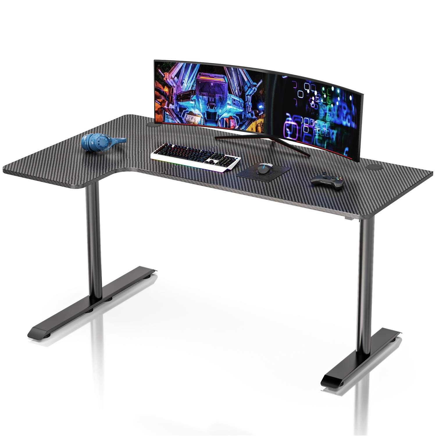 Buy VIPEK Ergonomic L Shaped Gaming Desk, 60" Home Office Gaming