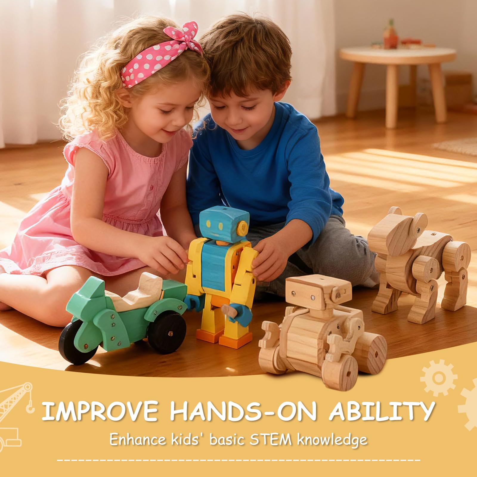 Kids Woodworking Kit - Build 4 Projects! -5