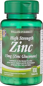 Holland & Barrett High Strength Zinc 15 mg X 2 Zinc Gluconate