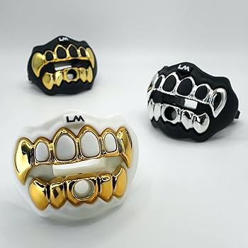 【特価】Loudmouth3Dクローム グリルズブリン ホワイト／ゴールド LOUDMOUTH 3D-CHROME GRILLZ - Dmaxx Sports