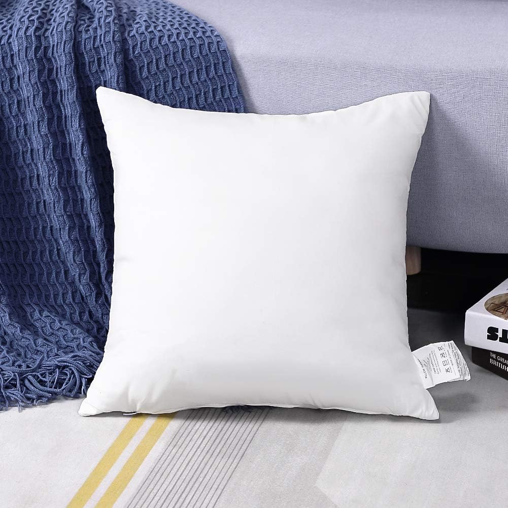 Artscope Premium Throw Pillow Insert Square Form Cushion Stuffer for Couch, Sofa, Bed - Indoor Decorative Pillows Inserts 16x16 Inch