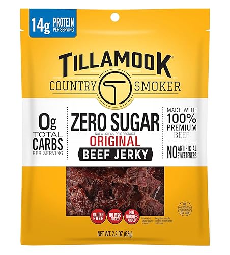 Vista 50 de Tillamook Country Smoker Tillamook Real Hardwood Smoked Old Fashioned Silver Dollar - charqui de carne de vacuno