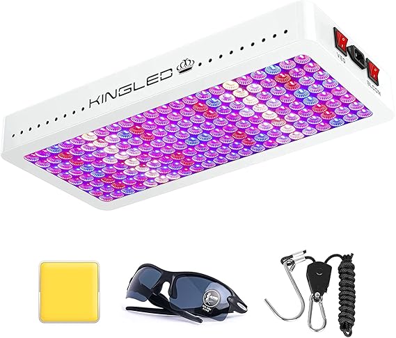 KingLED Newest 2000W LED Grow Light with LM301B LEDs and 10x Optical Condenser 5x5 ft Full Spectrum Indoor Hydroponic Grow Light
