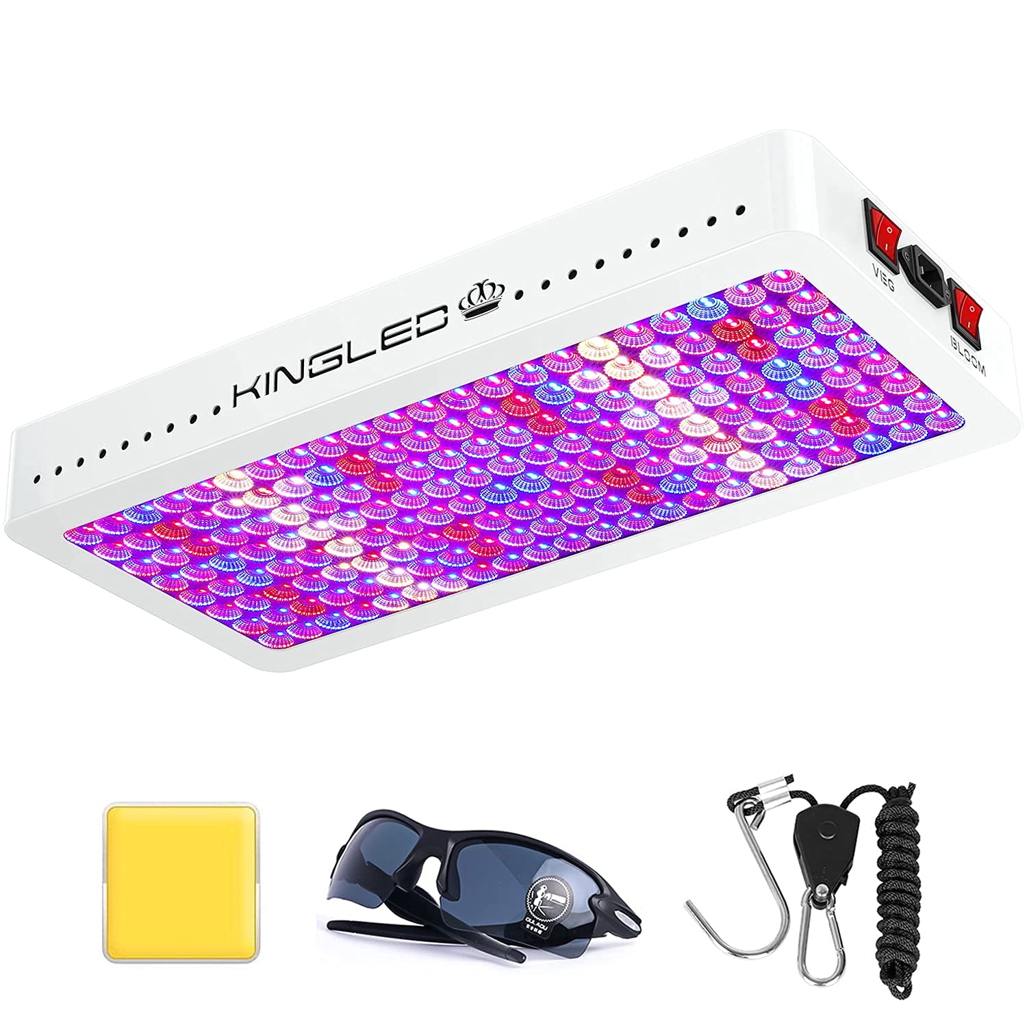 KingLED Newest 2000w LED Grow Lights with LM301B LEDs and 10x Optical