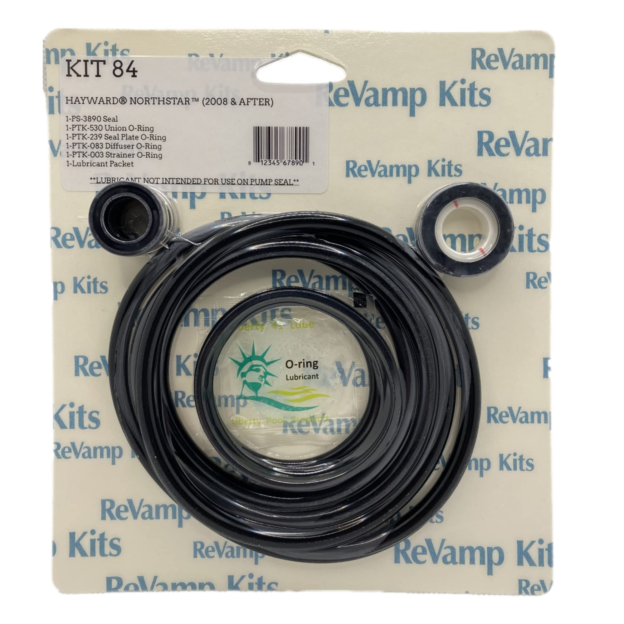 Liberty Pool Products Hayward NorthStar Pool Pump O-Ring Seal Kit GO-KIT84 (2008 and Later) - Black, 1 Count
