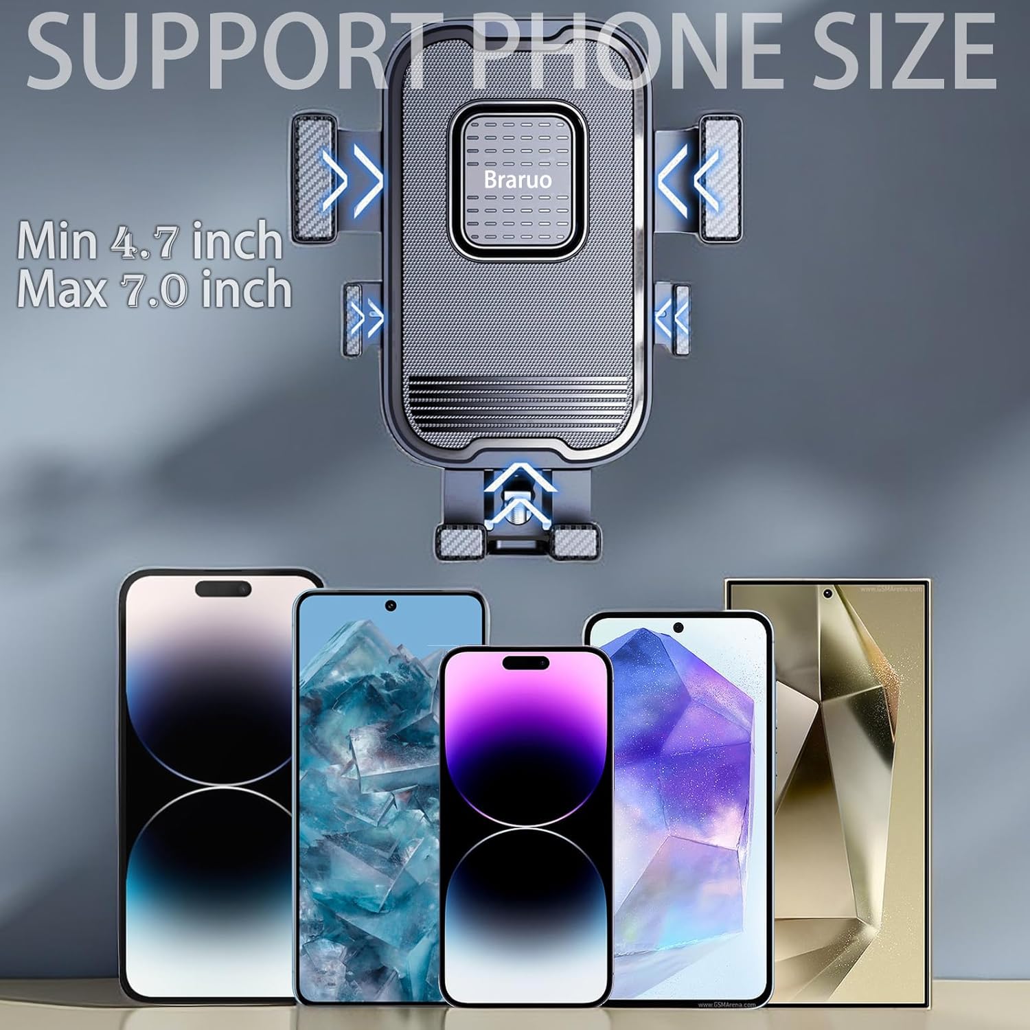 Golf Cart Phone Holder Magnetic Mount for EZGO, Club Car, Yamaha, Compatible with iPhone, Samsung, Google, Golf Cart Accessories Gadgets Essentials,Gift for Dad Men Women Friends - Image 4