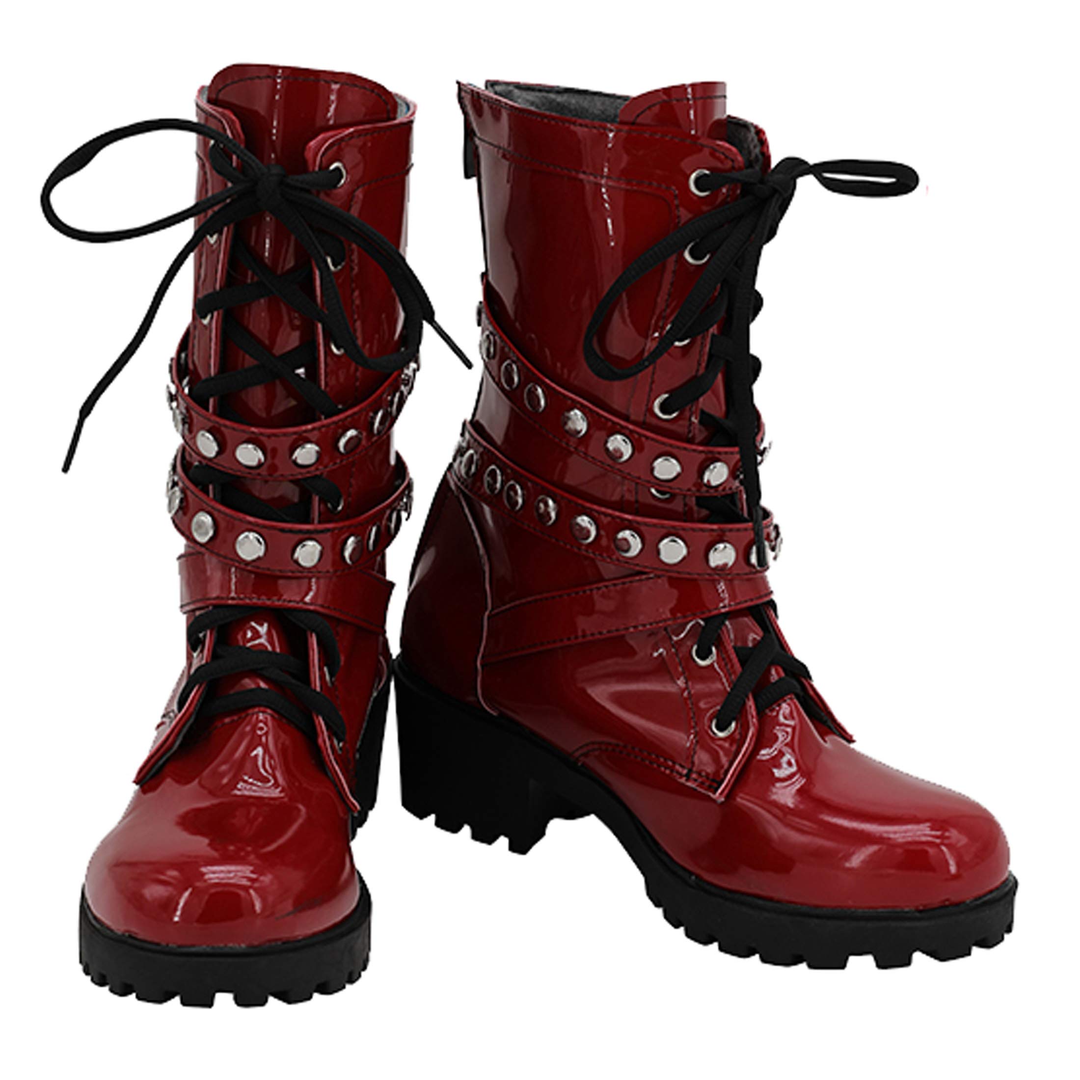 DRB Hypnosis Mic Division Rap Battle JYUSHI AIMONO Shoes Cosplay Red Boots Man Size