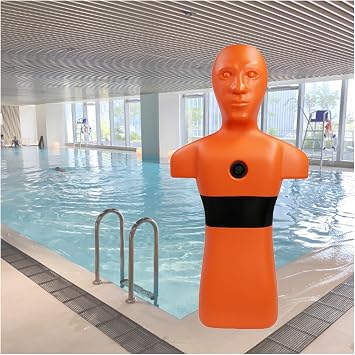 Heavy-Duty Water Rescue Training Dummy - Rapid Water Injection Rescue Device for Pool Lifesaving Simulation, Essential Training Tool for Lifeguards and Rescue Teams