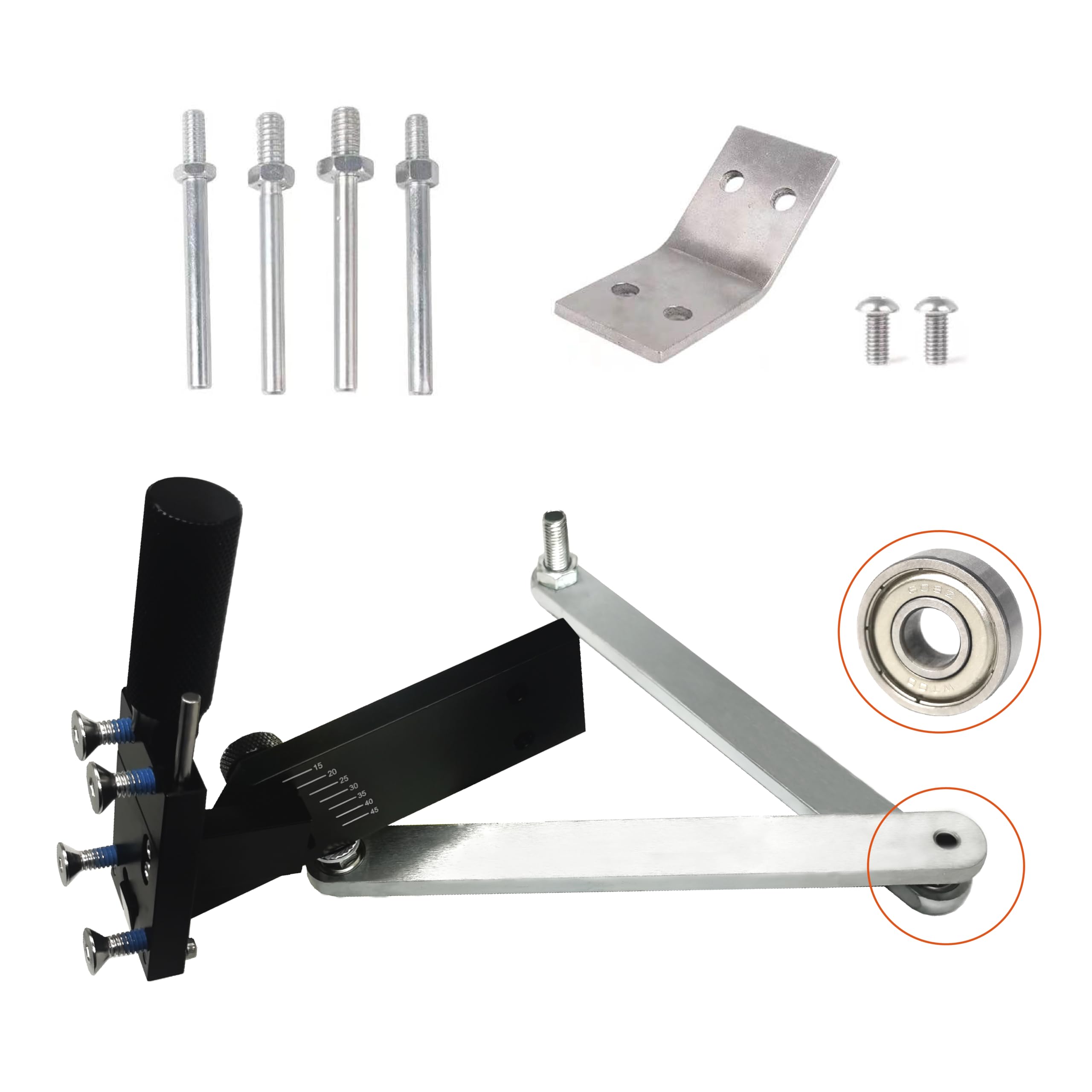 Lawn Mower Blade Sharpener 15°-45° Adjustable(5005,Black).