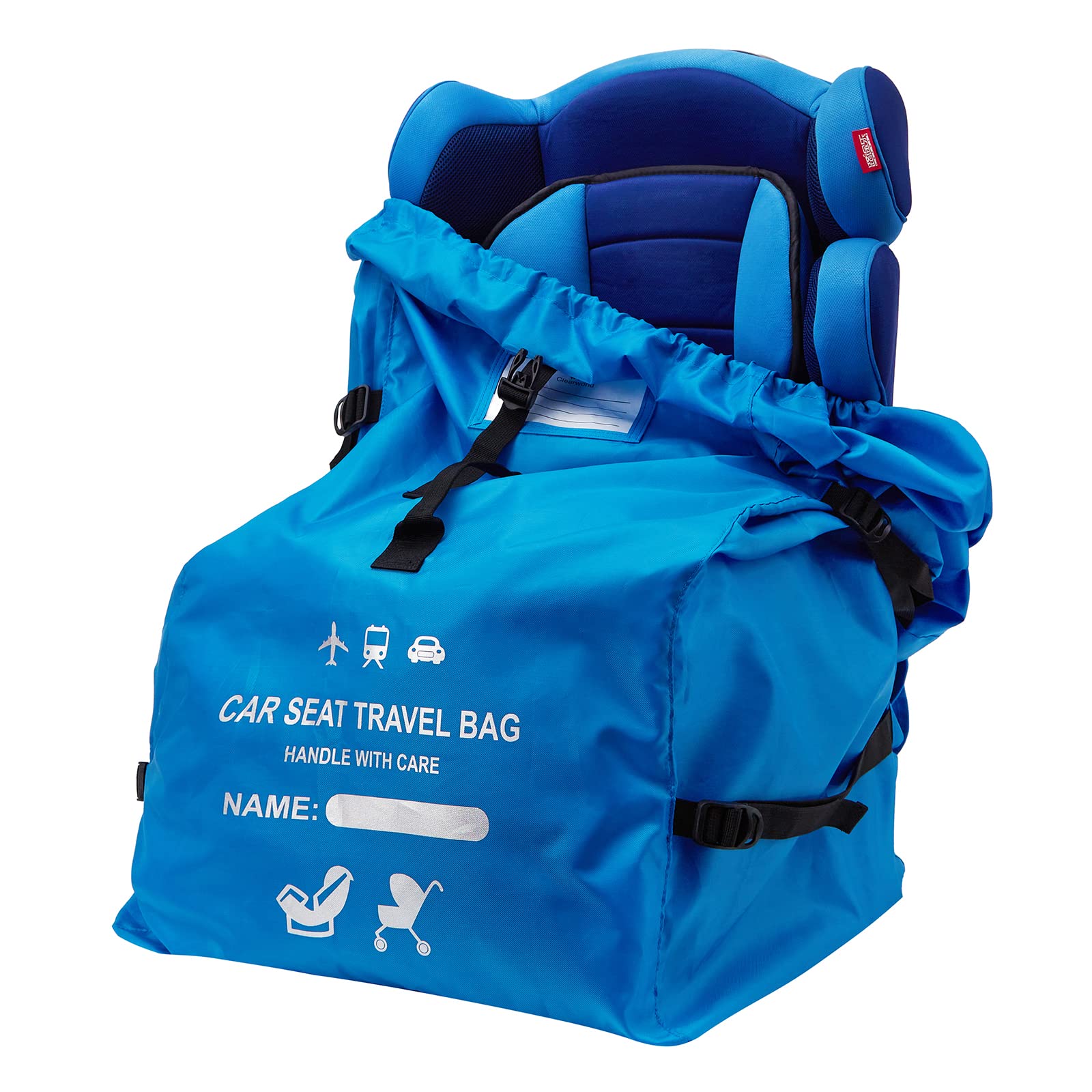 Clearworld Car Seat Travel Bag for Air Travel, Durable Gate Check Bag for Airport,Foldable Baby Stroller Travel Carry Bag, Fits Car Seats, Infant