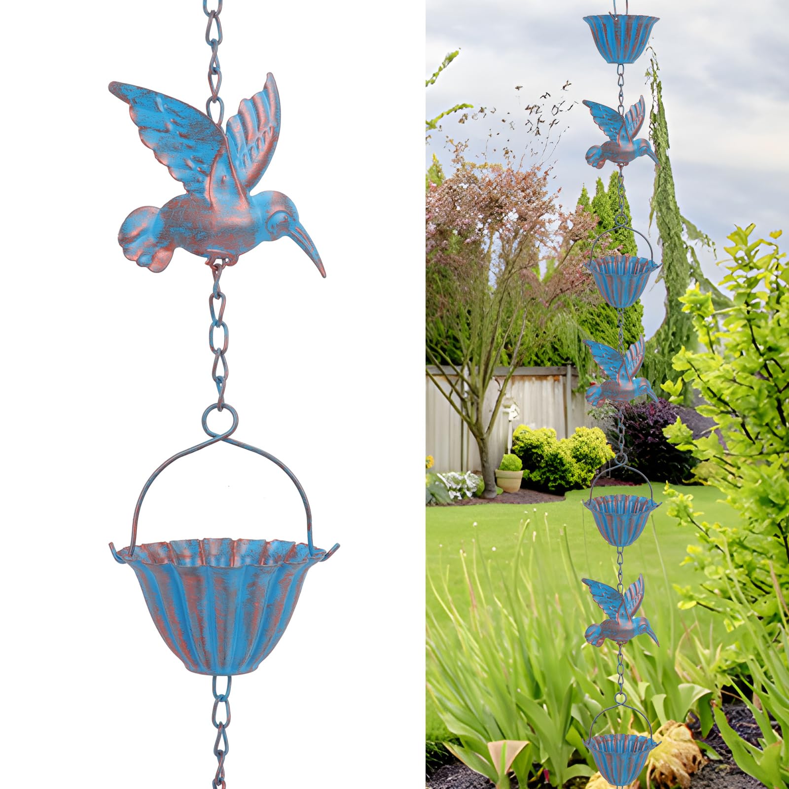 Mangiatoia per colibrì per esterni, facile da pulire e rifilare il