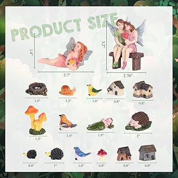 Amazon.com: Canlierr 58 Pieces Miniature Garden Set, Fairy House