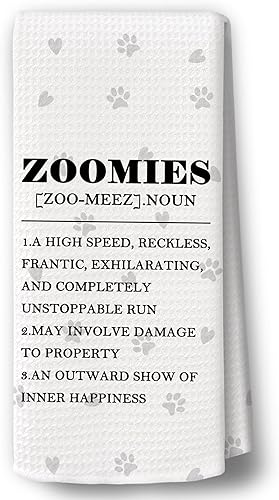 Miniatura 26 de Chinoiserie - Juego de 2 toallas de cocina para perros, toallas de cocina retro con perro salchicha salchicha, toallas de cocina para perros azules