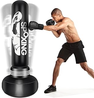 Heavy Punching Bags for Adults - 69" Standalone Boxing Bag w