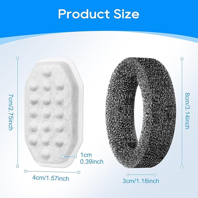 Pack 32 Filtros para Fuente de Agua Mascotas Compatible con Rellaty y Neareal 3.2L miniatura 5