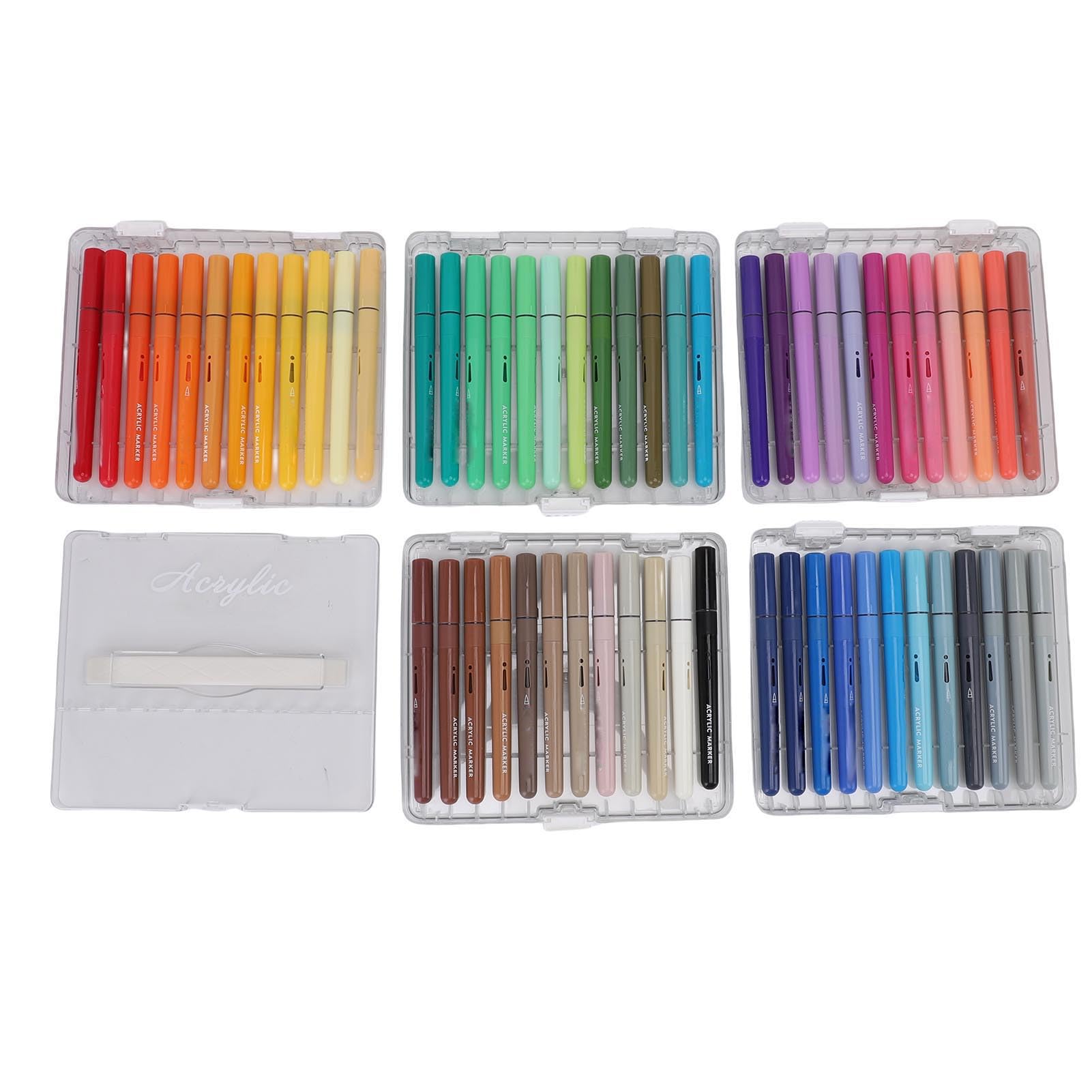 SIXRUN 60 Set di Vernici Acriliche a Colori, Set d'arte Versatile per Pittura Rocciosa, Ceramica, Vetro, Legno e Tessuto