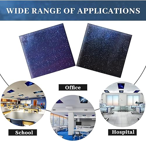Miniatura 10 de 2 cubiertas de luz fluorescente para luces de techo, filtros de luz fluorescente, cubiertas de luz para aula, cubierta de techo magnética para