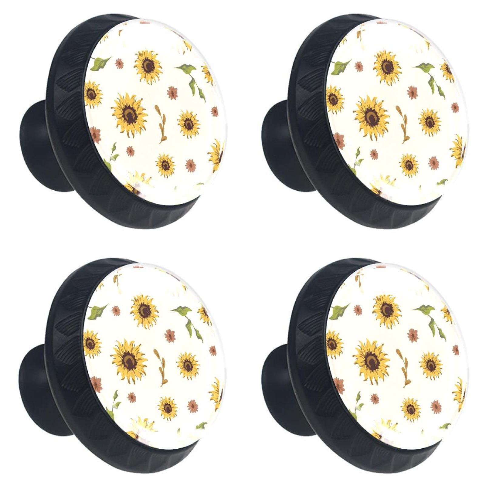 Rénovez vos meubles ternes avec ce lot de 4 boutons de tiroir en cristal rétro