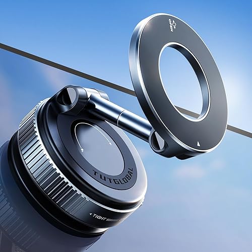 Versión antibrazo suelto soporte magnético de teléfono para auto con vacío de nano gel, soporte de teléfono con ventosa ajustable de 360 para tu