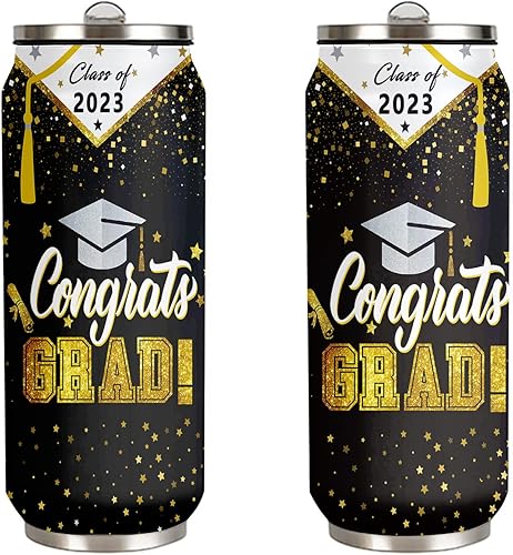 Regalos de graduación para mujeres, vaso de graduación con tapa, taza de café aislada de acero inoxidable de 17 onzas, decoraciones de graduación,