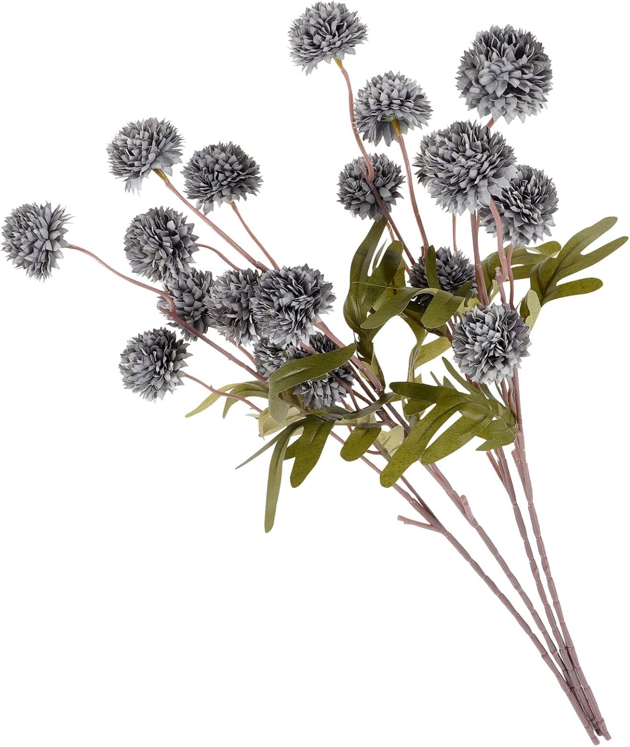 Artificial Dandelion Flowers Faux 4pcs Bouquet Stems Silk Material Realistic Rustic Home Wedding Decor Indoor Outdoor Arrangement