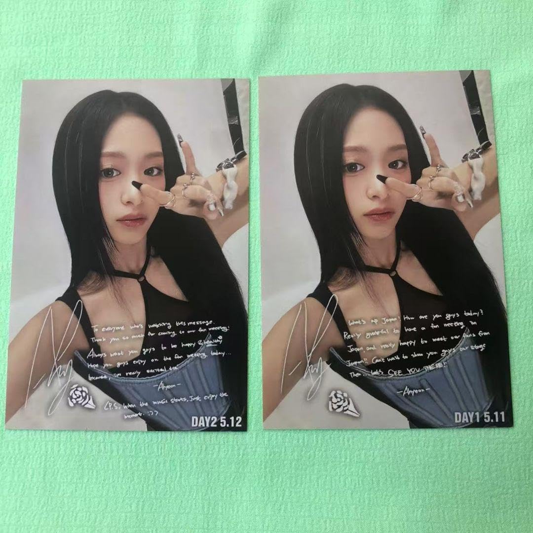 BABYMONSTER アヒョン 抽選 B賞 FC サイン ポストカード2枚