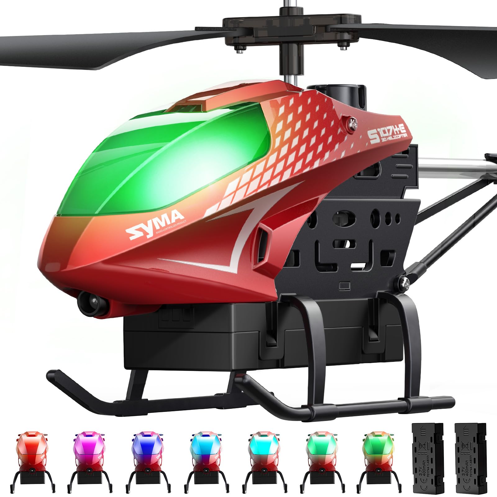 SYMA RC Helicopter, Remote Control Helicopter with 40 Mins Flight Time(2 Batteries), Auto Obstacle Avoidance, 7 LED Lights and Altitude Hold, Gifts Toys for Kids 8-12ClimatePartner certified