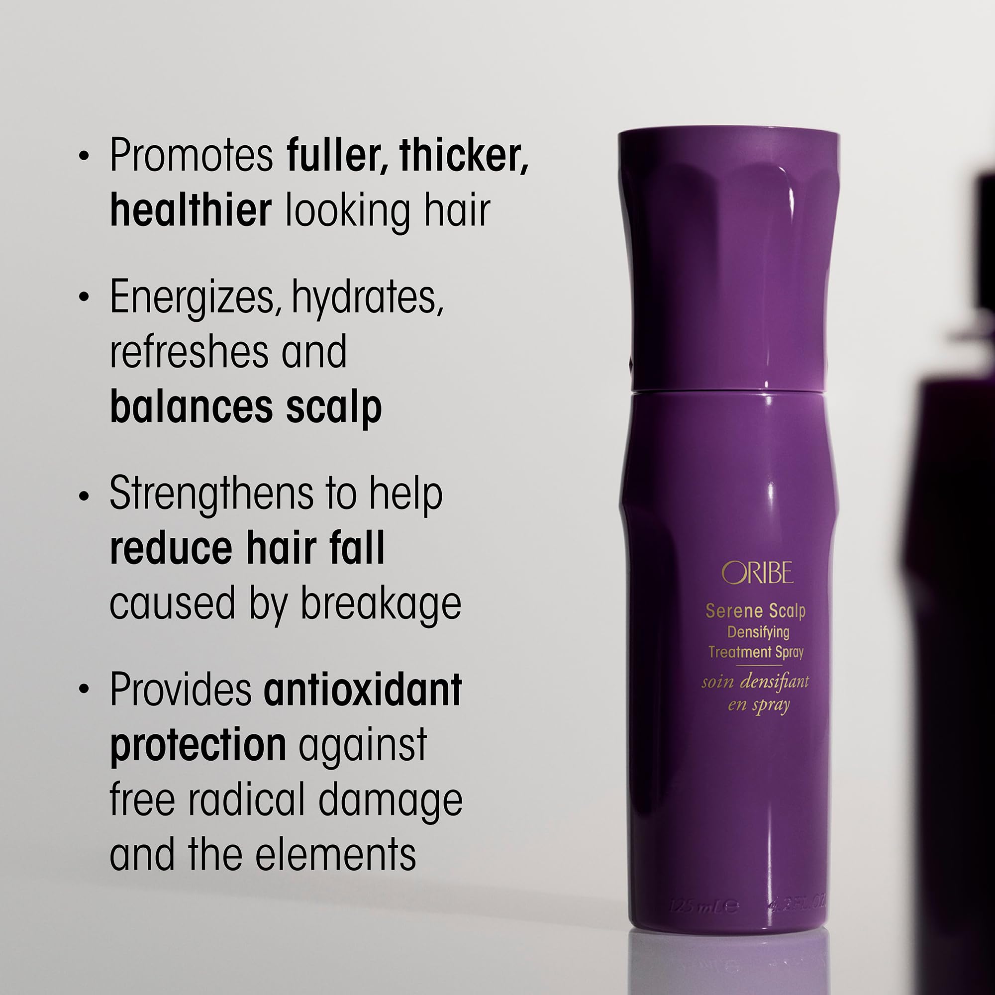 Oribe Serene Scalp Densifying Treatment Spray for Thinning Hair - Adds Volume, Body & Fullness for Thicker, Fuller Hair - Hydrates & Refreshes Scalp with Capixyl™ - Fragrance Free - 4.2 oz