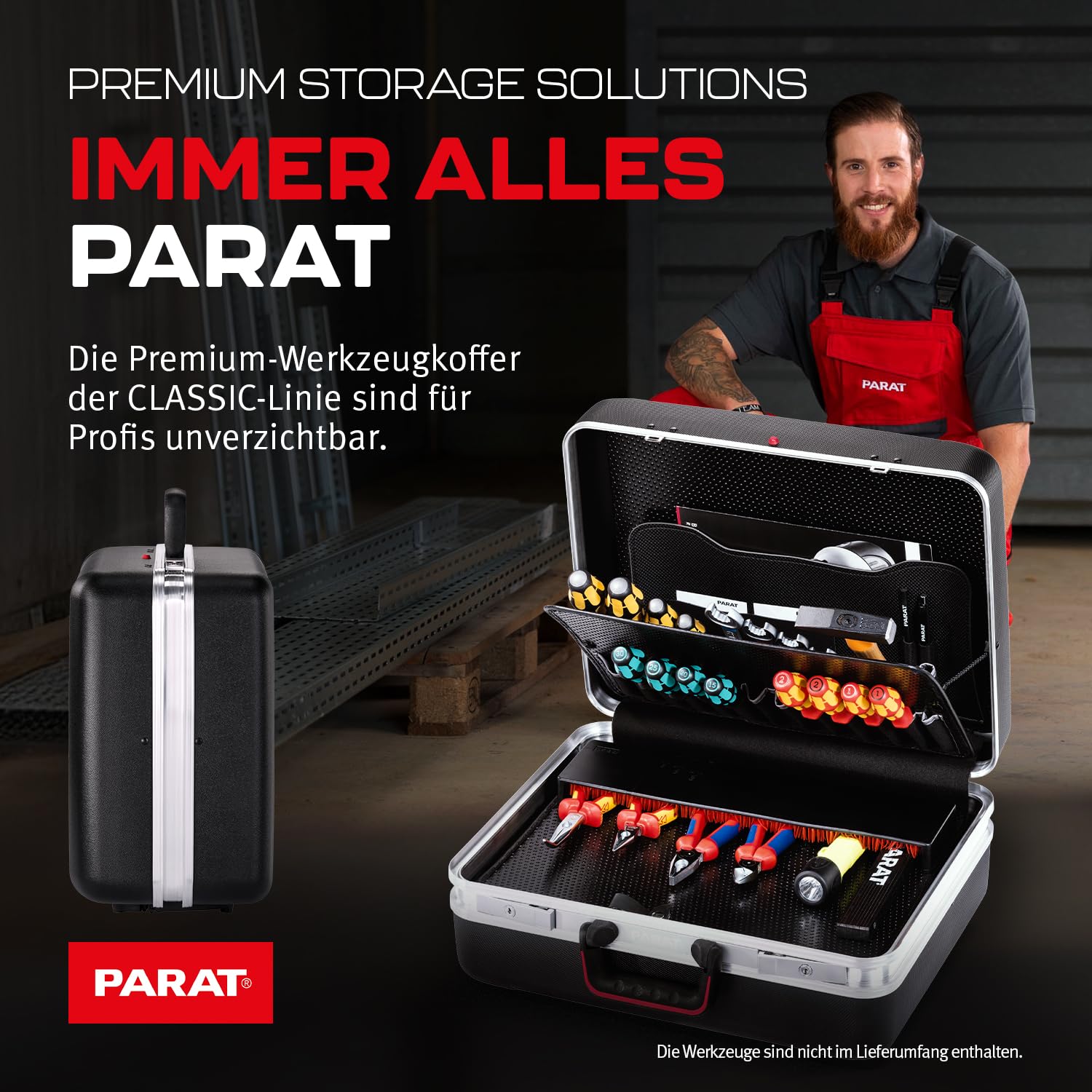 Parat 1945010001 Limited Edition - Maletín de herramientas (tamaño XL, bolsa de herramientas sin contenido, color negro)