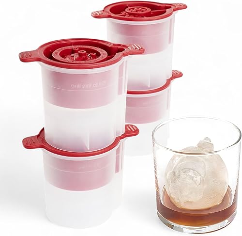 Miniatura 7 de Tovolo Molde de Hielo para Perro Forma de Esfera Hielo en Forma de Perro Moldes de Hielo Esférico Juego de 2 Regalo Festivo para Navidad Relleno de