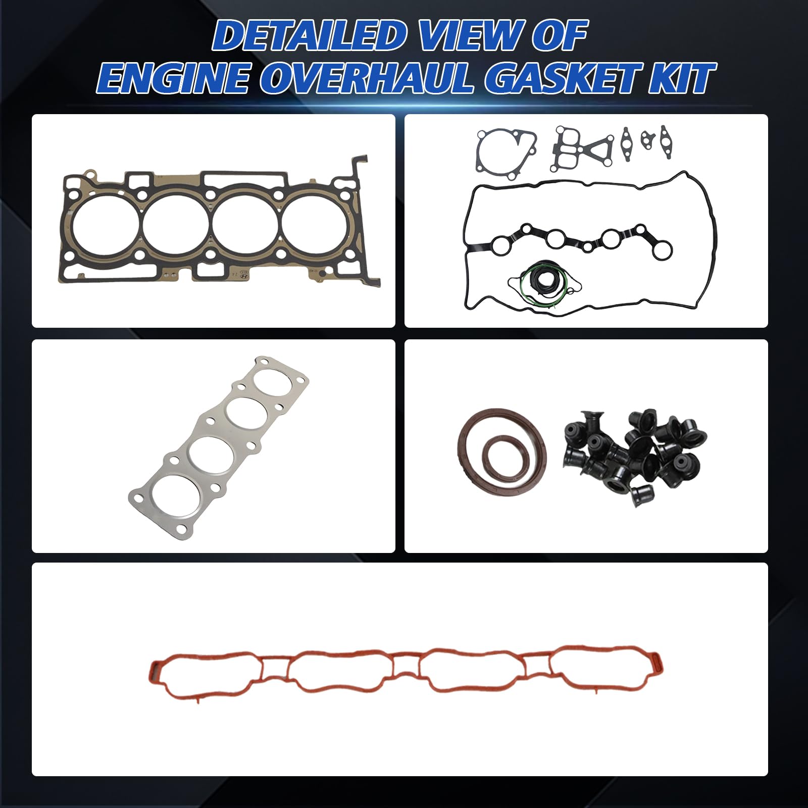 22311-2GGB0 209102ga02 Kit de juntas de culata G4KJ para Tucson Sonata Optima Sportage 2.4L GDI G4KJ Kit de juntas de revisión de motor piezas de repuesto