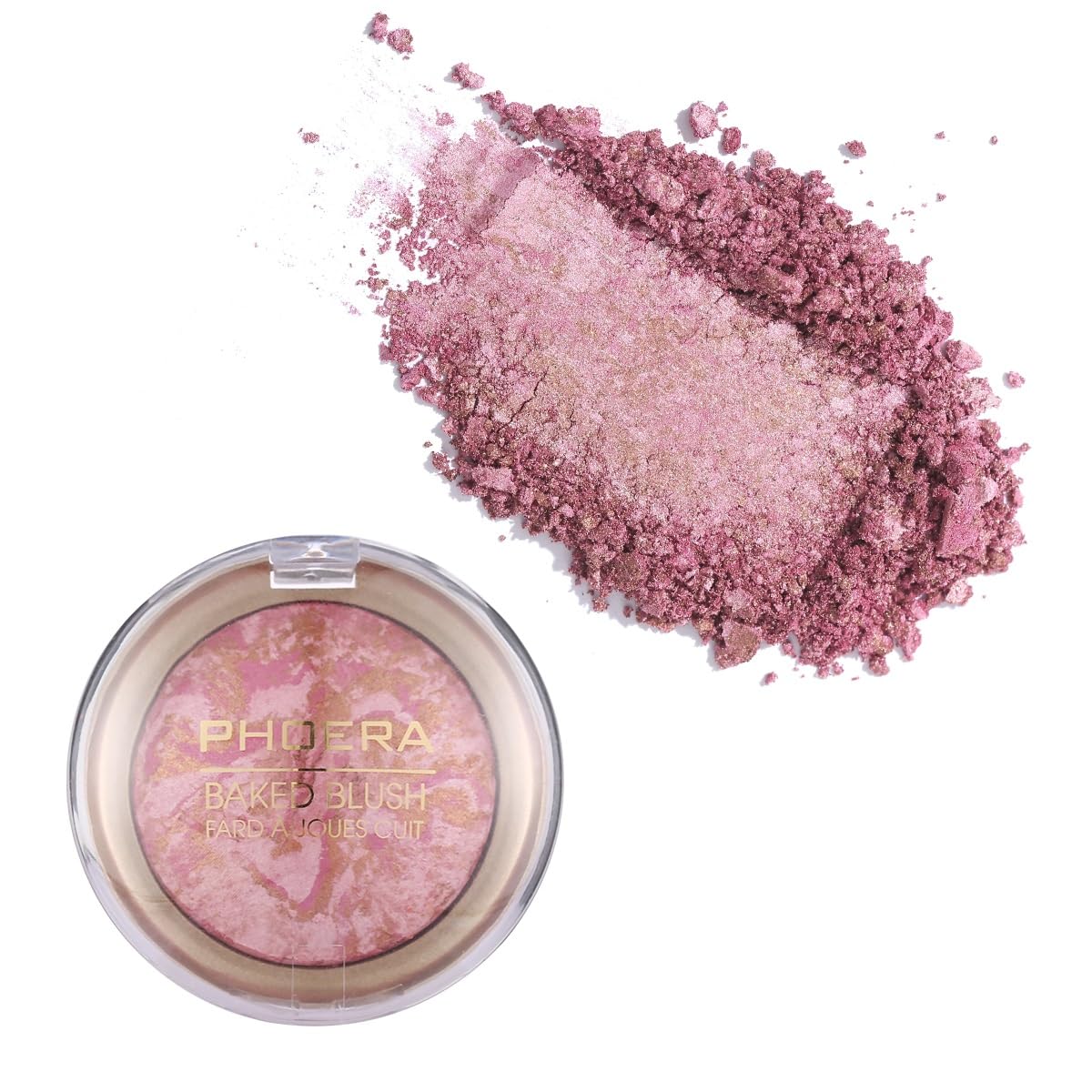 Phoera Baked Powder Blush, Richly Pigmented & Buildable