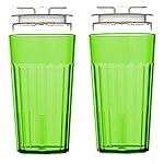 Reflo Smart Cup Bundle (Green 2-Pack) Baby-Led Weaning Montessori Cup for Toddlers Learning to Drink, Slow-Spill 360 Rim Flow-Control, BPA-Free, Made in USA, E-Guide via QR Code