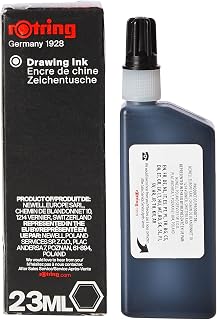rOtring Isograph Bottled Liquid Ink | Black | 23 ml Fountain Pen Ink