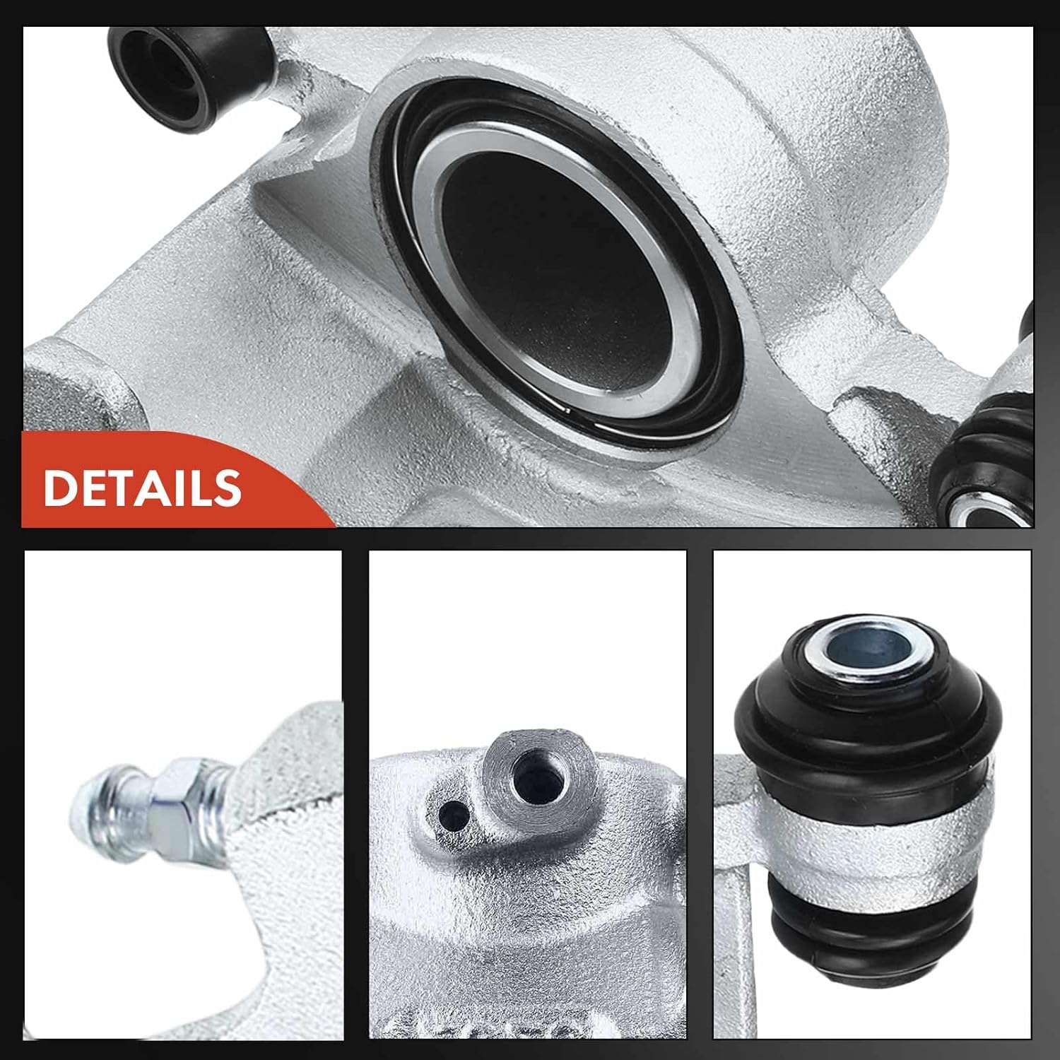 A-Premium Disc Brake Caliper Assembly Without Bracket Compatible with Select Honda and Isuzu Models - Passport 1994-1995, Amigo 1989-1994, Pickup 1988-1995, Rodeo 1991-1995, Trooper - Front Passenger