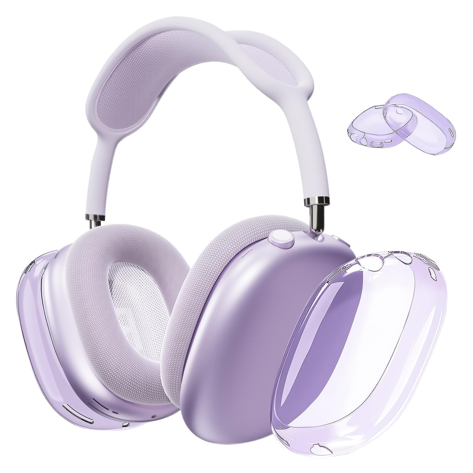 mi-mi　AirPods Max 2 パープル Smart Case付き Amazon.com: MOLOPPO Transparent Purple Case for AirPods Max 2/1