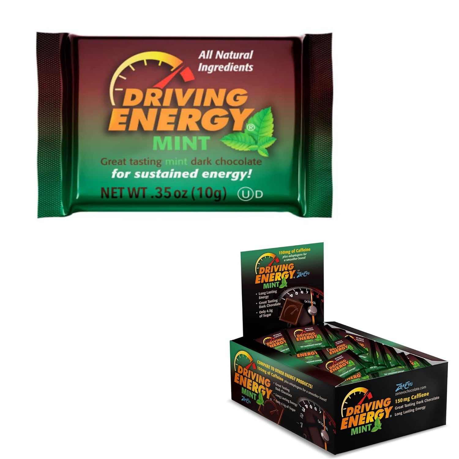 ZenEvo Driving Energy Mint Dark Chocolate with
