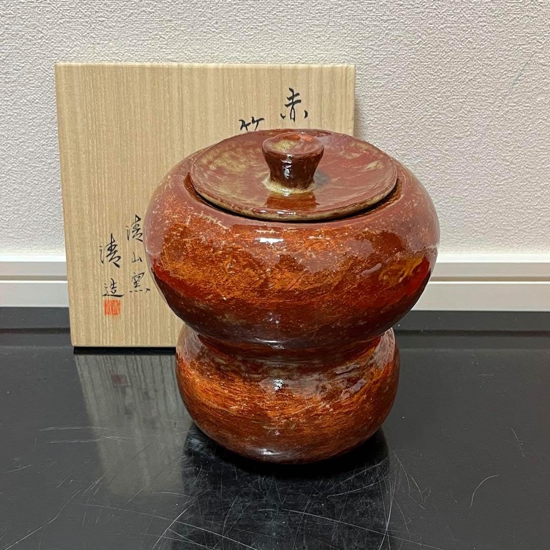茶道具 赤楽箪瓢 水指 茶道具