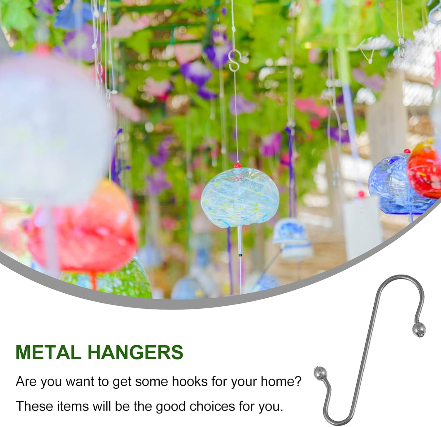 KOMBIUDA 50pcs Art Christmas Ornament Hooks Bead Design for Easy Hanging Multi-Functional Hangers for Tree Decorations and Floral Arrangements