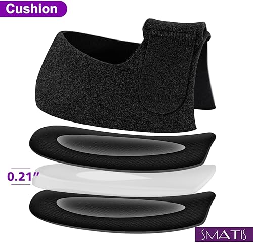 Miniatura 4 de Protectores de talón, copas para fascitis plantar, 2 cojines de tendinitis de Aquiles, espolón óseo, dolor de pies para aliviar el dolor (tamaño