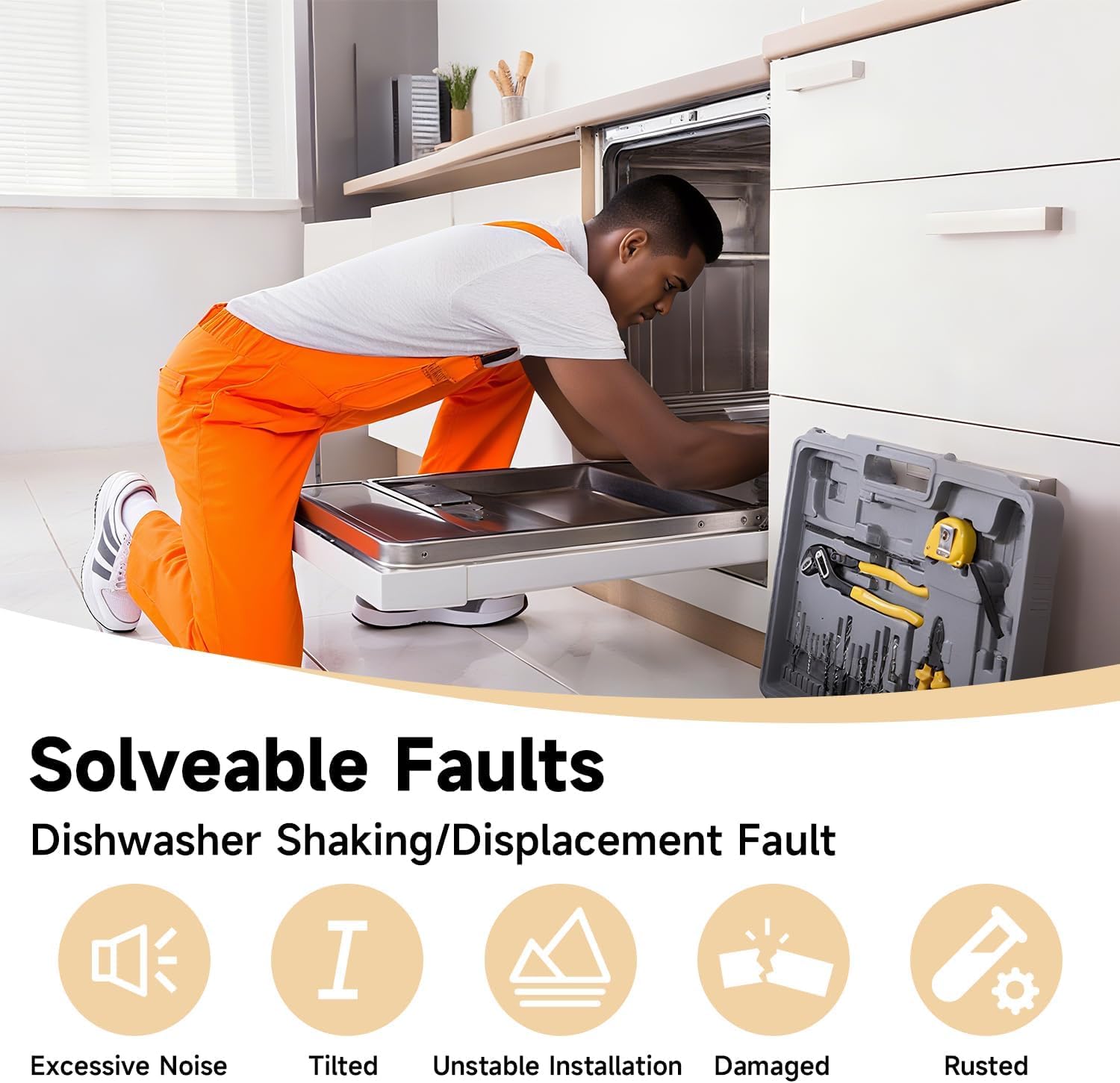 Dishwasher Installation Bracket Kit 2PCS Dishwasher Mounting Clips Compatible with Samsung DW80M DW80R DW80B Series DW80B7070US DW80M9550UG DW80R7060US/AA Replace#: DD98-01051C
